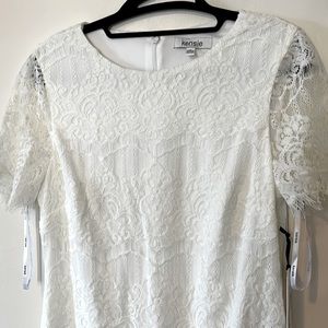 White Lace Dress, Kensie, Size 8
